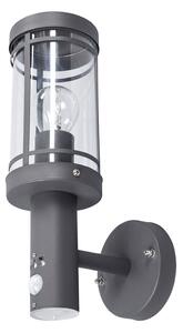 Lampade da esterno Lindby, Djori, dimmerabile, Grigio, Balcone, Acciaio inossidabile, Moderno