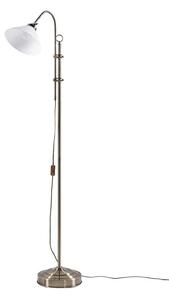 Lampada da terra Lindby, Otis, Bronzo / Ottone anticato, Soggiorno, Metallo, Antico