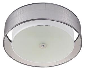 Plafoniera Lindby, Tobia, dimmerabile, Grigio, Soggiorno, Tessuto / Tessile, Moderno