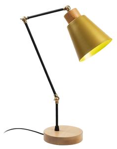 Lampada in nero e giallo con paralume in metallo (altezza 52 cm) Manavgat - Opviq lights