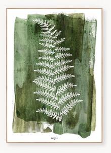 Stampa digitale incorniciata White Fern