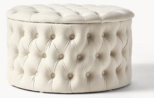 Pouf contenitore XL in velluto Chiara