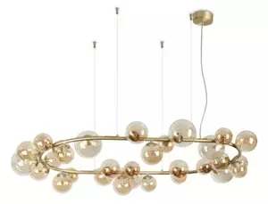 Ideal Lux Perlage SP30 lampadario sfere vetro design - Ambra