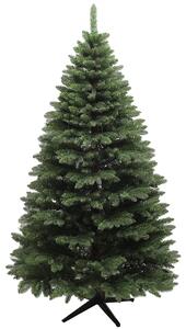 HOMCOM Albero di Natale in Plastica con 1050 Rami e Base Pieghevole in Acciaio, Ø120x180 cm, Verde