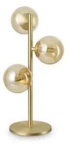 Ideal Lux Perlage TL3 lampada da tavolo a 3 luci - Ambra