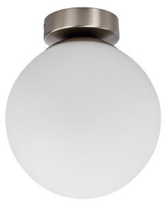 Plafoniera Lindby, Lennie, dimmerabile, Bianco, Bagno, Vetro, Moderno