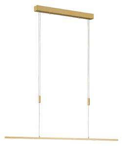 Lampada a sospensione Quitani, Tolu, dimmerabile, Dorato / Ottone, Soggiorno, Metallo, Moderno