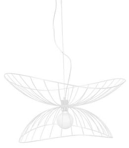 Lampada a sospensione Globen Lighting, RAY, dimmerabile, Bianco, Sala da pranzo, Metallo, Moderno