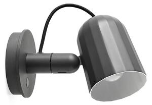 Applique da parete HAY, Noc Wall Button, Grigio, Soggiorno, Metallo, Design