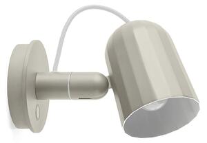 Applique da parete HAY, Noc Wall Button, Bianco, Soggiorno, Metallo, Design