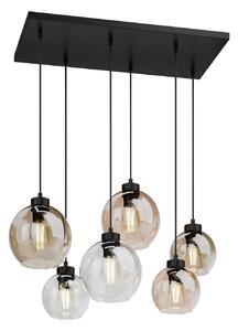 Lampada a sospensione TK Lighting, Cubus, dimmerabile, Multicolore, Soggiorno, Vetro, Moderno