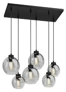 Lampada a sospensione TK Lighting, Cubus, dimmerabile, Grigio, Soggiorno, Vetro, Moderno
