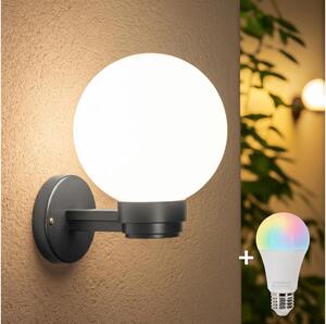 Brilagi -LED RGBW Applique da esterno HARBOR 1xE27/12W/230V IP33 antracite/bianco
