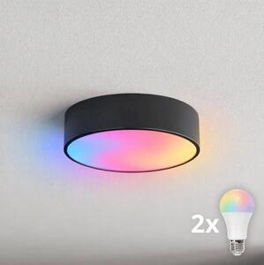 BRILAGI - Plafoniera LED RGBW dimmerabile CLARE 2xE27/12W/230V nera
