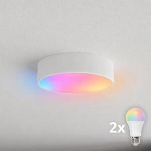 BRILAGI - Plafoniera LED RGBW dimmerabile CLARE 2xE27/12W/230V bianca