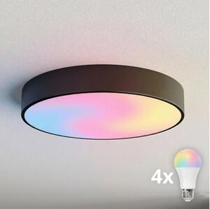 BRILAGI - Plafoniera dimmerabile LED RGBW CLARE 4xE27/12W/230V nera