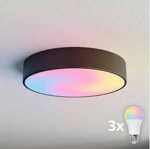 BRILAGI - Plafoniera da soffitto LED RGBW dimmerabile CLARE 3xE27/12W/230V nera