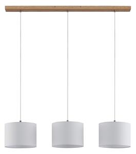 Lampada a sospensione Lindby, Imarin, dimmerabile, Bianco, Camera da letto, Tessuto / Tessile, Moderno