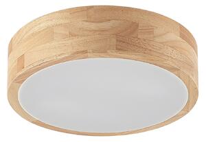 Plafoniera Lindby, Tanju, dimmerabile, Legno, Soggiorno, Legno, Campagna / rustico