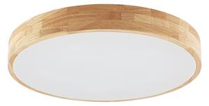 Plafoniera Lindby, Tanju, dimmerabile, Legno, Soggiorno, Legno, Campagna / rustico