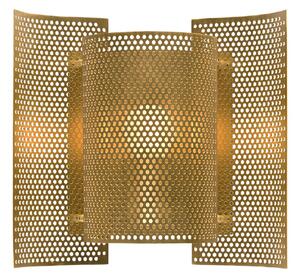 Applique da parete Northern, Butterfly perforated, dimmerabile, Dorato / Ottone, Soggiorno, Metallo, Design