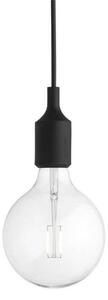 Lampada a sospensione Muuto, Nero, Sala da pranzo, Plastica, Design