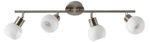 Plafoniera Lindby, Elaina, dimmerabile, Metallizzato, Soggiorno, Metallo, Moderno