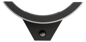 Lampade da esterno Lucande, Half, Nero, Balcone, Alluminio, Moderno