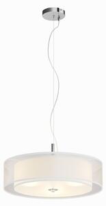 Lampada a sospensione Lindby, Pikka, dimmerabile, Bianco, Soggiorno, Tessuto / Tessile, Moderno