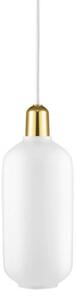 Lampada a sospensione Normann Copenhagen, Bianco, Soggiorno, Vetro