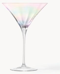 Bicchiere martini in vetro soffiato con lucentezza madreperlacea Pearl 2 pz