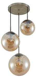 Lampada a sospensione Lindby, Teeja, dimmerabile, Bronzo / Ottone anticato, Soggiorno, Vetro, Moderno