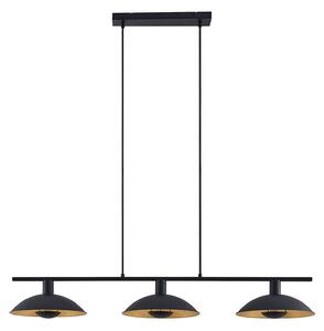 Lampada a sospensione Lindby, Narisara, dimmerabile, Nero, Soggiorno, Metallo, Moderno