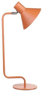 Lampada da Tavolo in Ferro arancione 51 cm Paralume Conico Comodino Luce da Comodino Camera da Letto Soggiorno Moderno Beliani