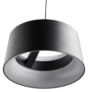 Lampada a sospensione LOOM DESIGN, Cookie, dimmerabile, Nero, Soggiorno, Alluminio, Moderno