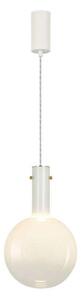 Lampada a sospensione LOOM DESIGN, dimmerabile, Bianco, Soggiorno, Vetro