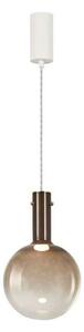 Lampada a sospensione LOOM DESIGN, dimmerabile, Marrone / Ruggine, Soggiorno, Vetro