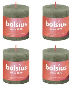 Bolsius Candele Pilastro Rustiche Shimmer 4 pz 190x68 mm Avorio