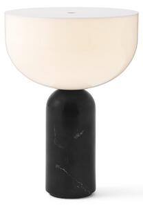 Lampade da tavolo New Works, Kizu Portable, dimmerabile, Nero, Soggiorno, Marmo, Design