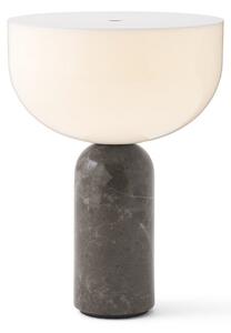 Lampade da tavolo New Works, Kizu Portable, dimmerabile, Grigio, Soggiorno, Marmo, Design