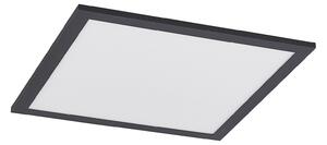 Plafoniera Lindby, Nelios, dimmerabile, Nero, Cucina, Plastica, Moderno