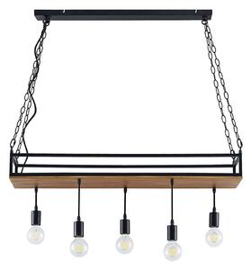 Lampada a sospensione Lindby, Kirista, dimmerabile, Nero, Soggiorno, Metallo, Vintage