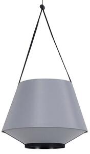 Lampada a sospensione Forestier, Carrie XS, dimmerabile, Grigio, Soggiorno, Tessuto / Tessile, Design