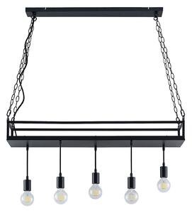 Lampada a sospensione Lindby, Kirista, dimmerabile, Nero, Cucina, Metallo, Vintage