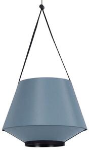 Lampada a sospensione Forestier, Carrie XS, dimmerabile, Blu, Soggiorno, Tessuto / Tessile, Design