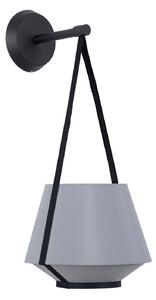 Applique da parete Forestier, Carrie XS, dimmerabile, Grigio, Soggiorno, Tessuto / Tessile, Design