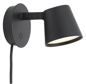 Applique da parete Muuto, dimmerabile, Nero, Soggiorno, Alluminio