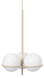 Lampadari ferm LIVING, Era, dimmerabile, Beige, Soggiorno, Vetro, Design