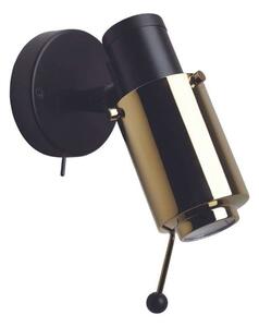 Biny Spot LED con Interruttore & Supporto Nero/Oro
