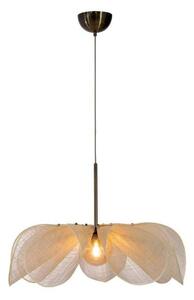 Lampada a sospensione Markslöjd, Styrka, dimmerabile, Beige, Soggiorno, Tessuto / Tessile